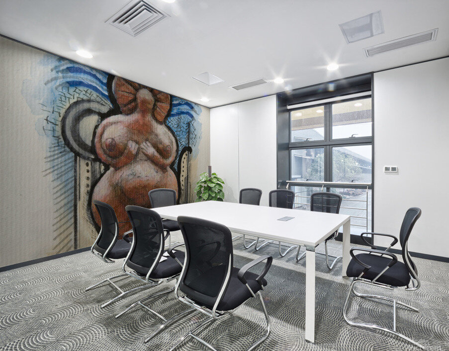 Fat Little Goddess Wall Printing