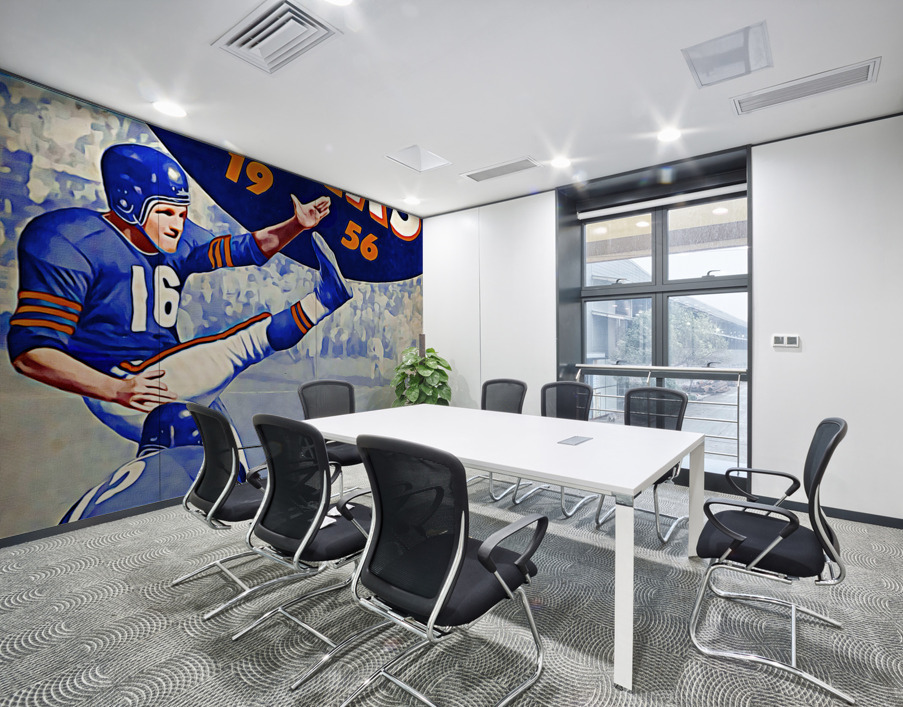 1956 Chicago Bears Football Art Wall Printing