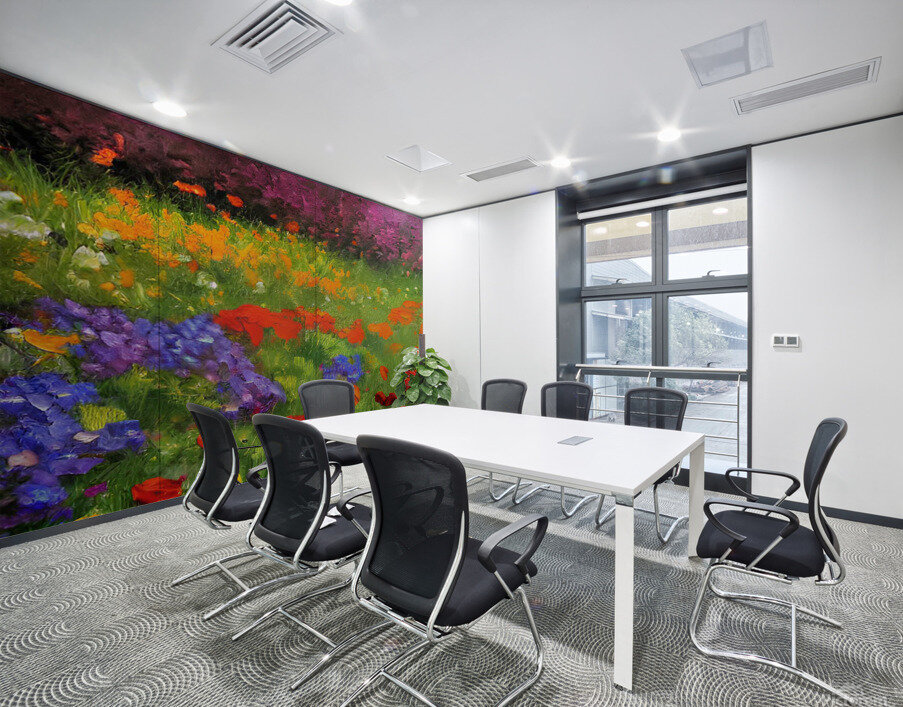 Flower garden Painting Wall Printing