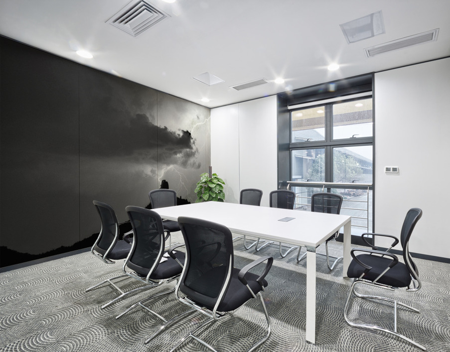 Pinnacle Peak Arizona Lightning Strike BW Wall Printing