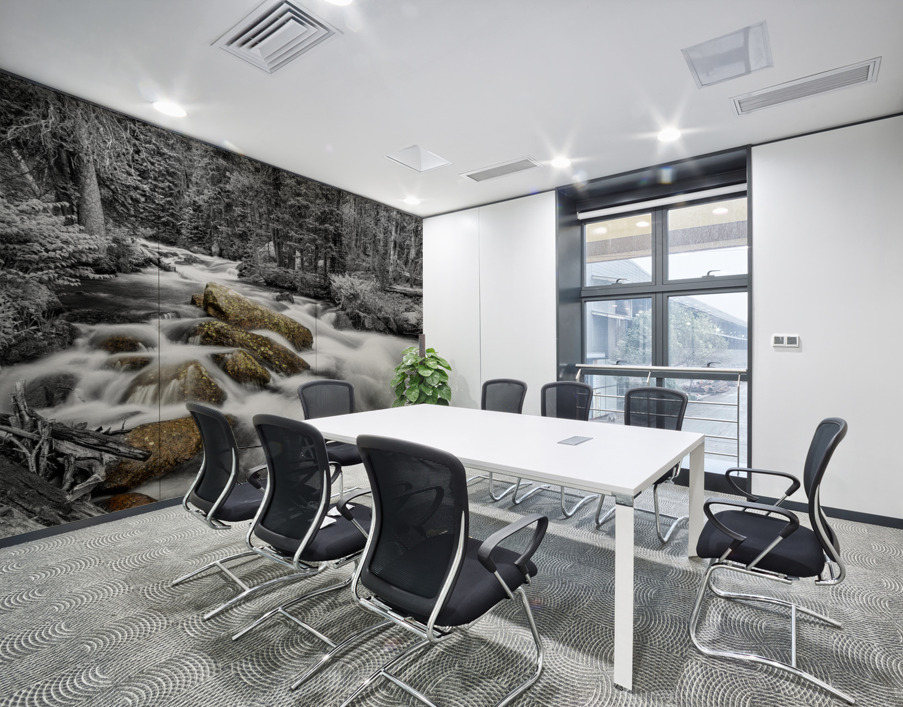 Roosevelt National Forest Stream BW Selective Wall Printing