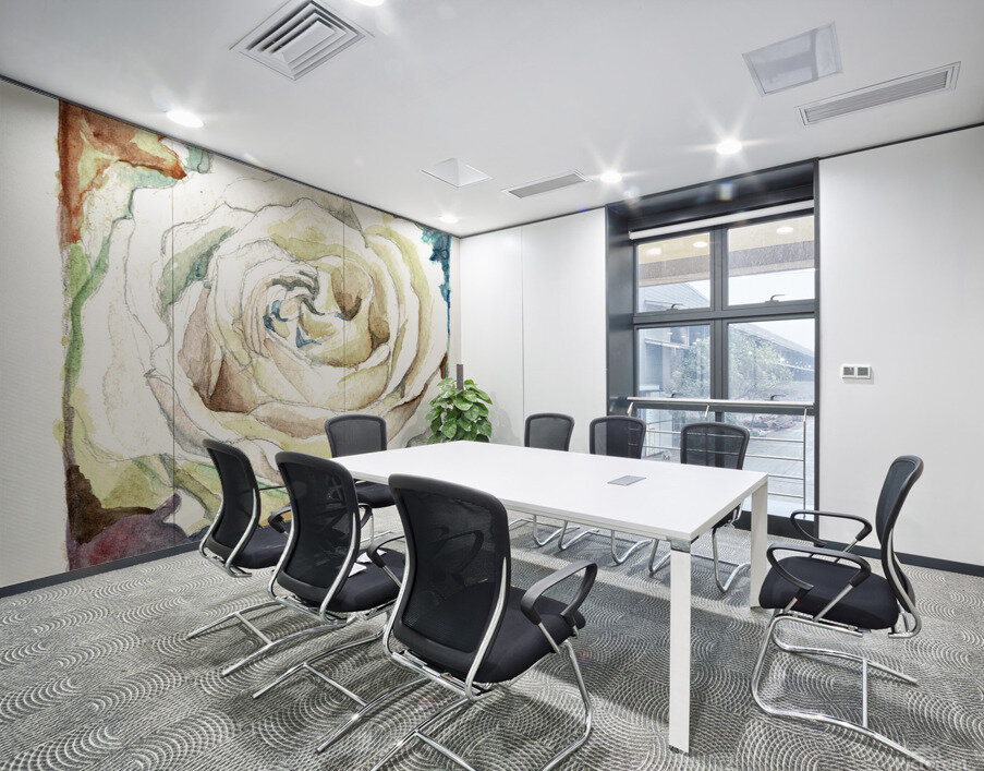 Watercolor Rose Wall Printing