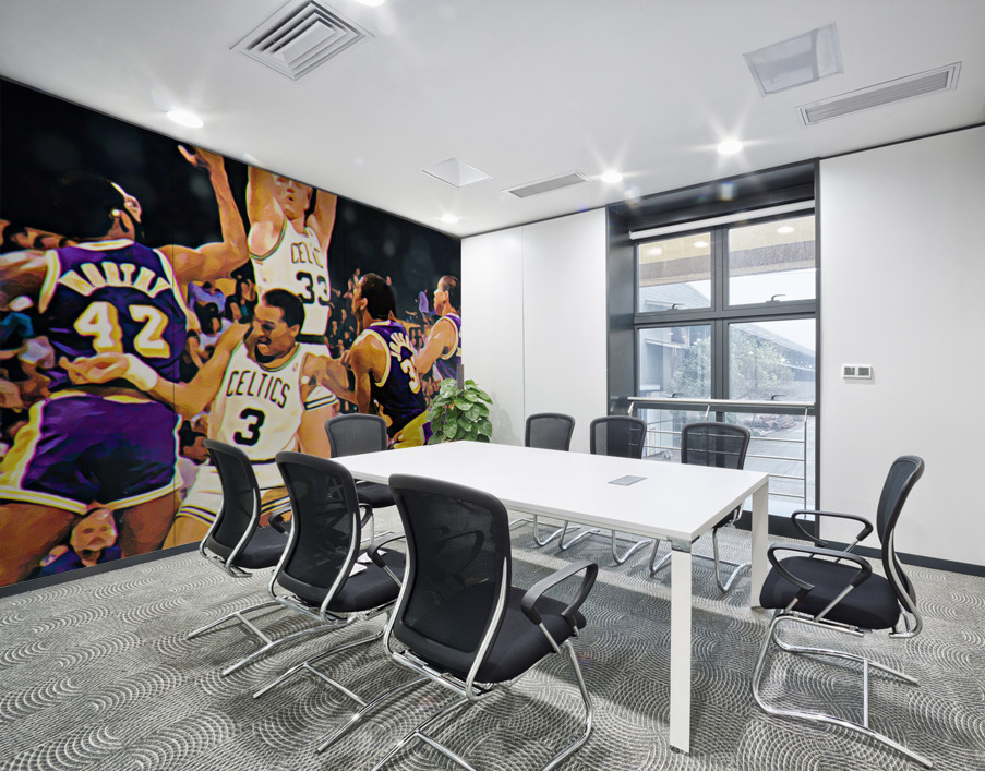 larry bird celtics lakers art Wall Printing