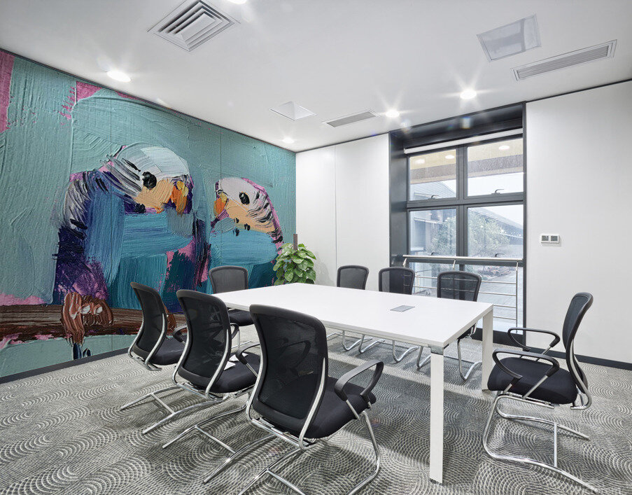 Birds Oil Paintings Wall Printing