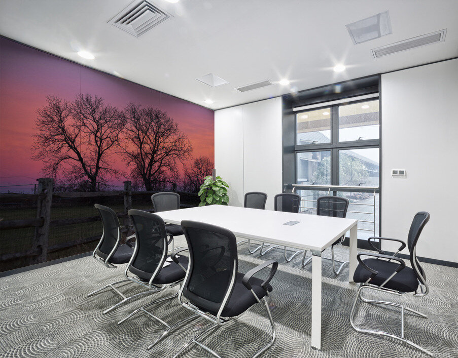 18 Morning Sunrise on the Farm Wall Printing