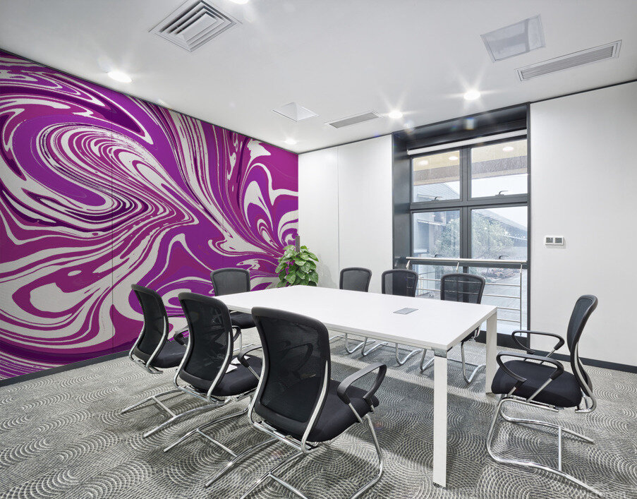 Berries and Cream Acrylic pour Wall Printing