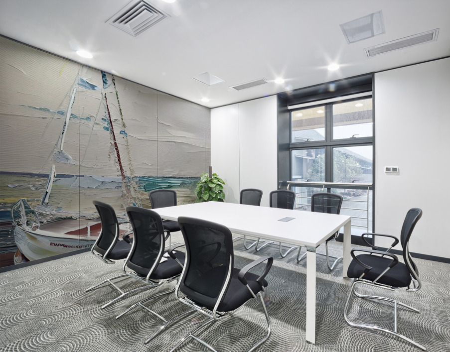 Aqua Pink Sail Away Wall Printing