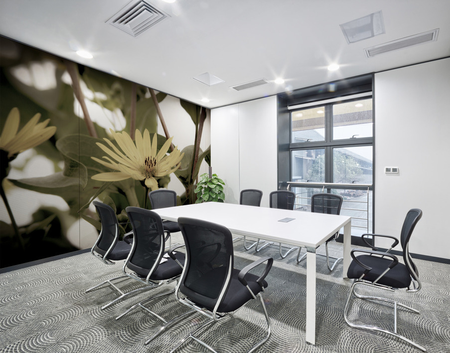 Nature reinventee : Decouvrez le tournesol en macro desature  Wall Printing