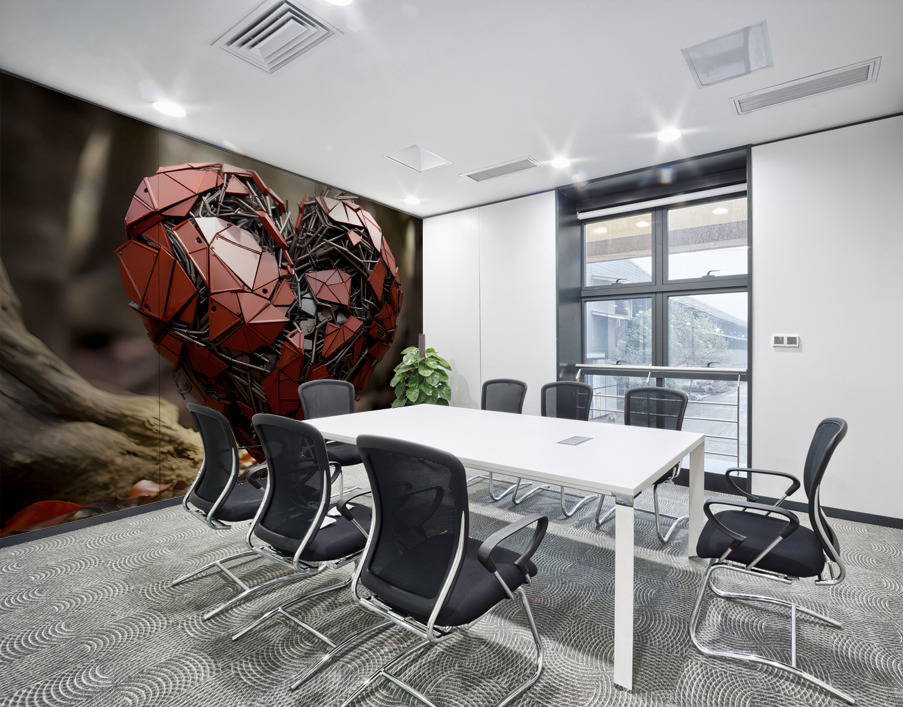 Art metallique emotionnel : Explorez le coeur casse  Wall Printing