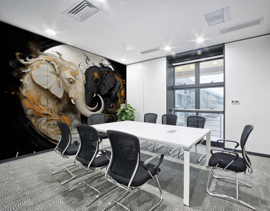 yin yang ele 4 Wall Printing