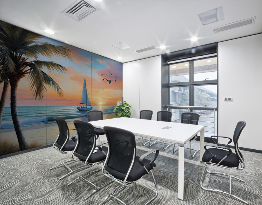 Sailboat At Sunset Wall Printing