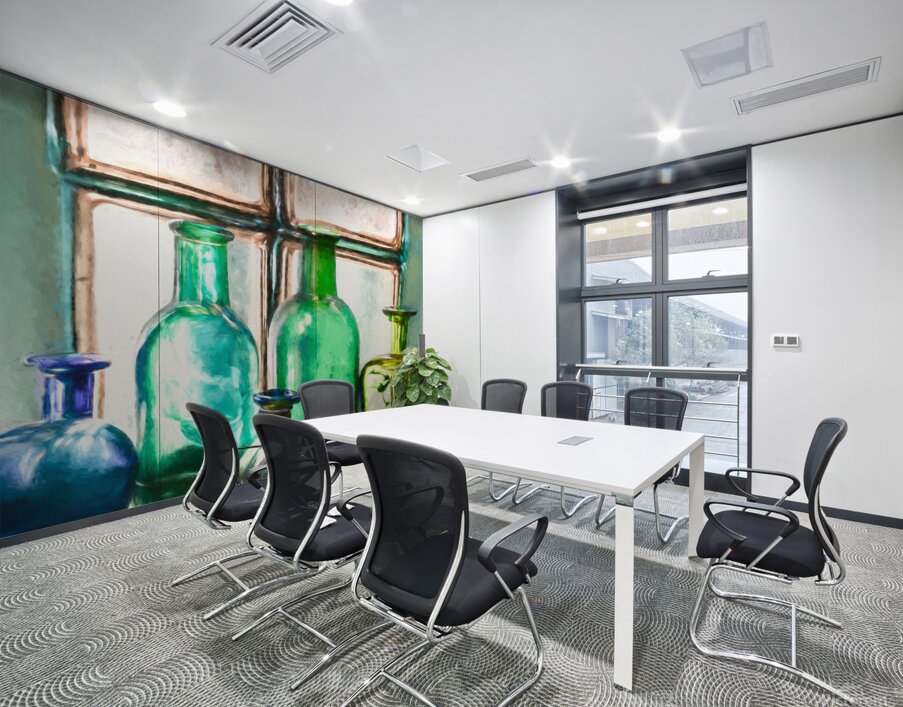 Vintage Glass Bottles Wall Printing