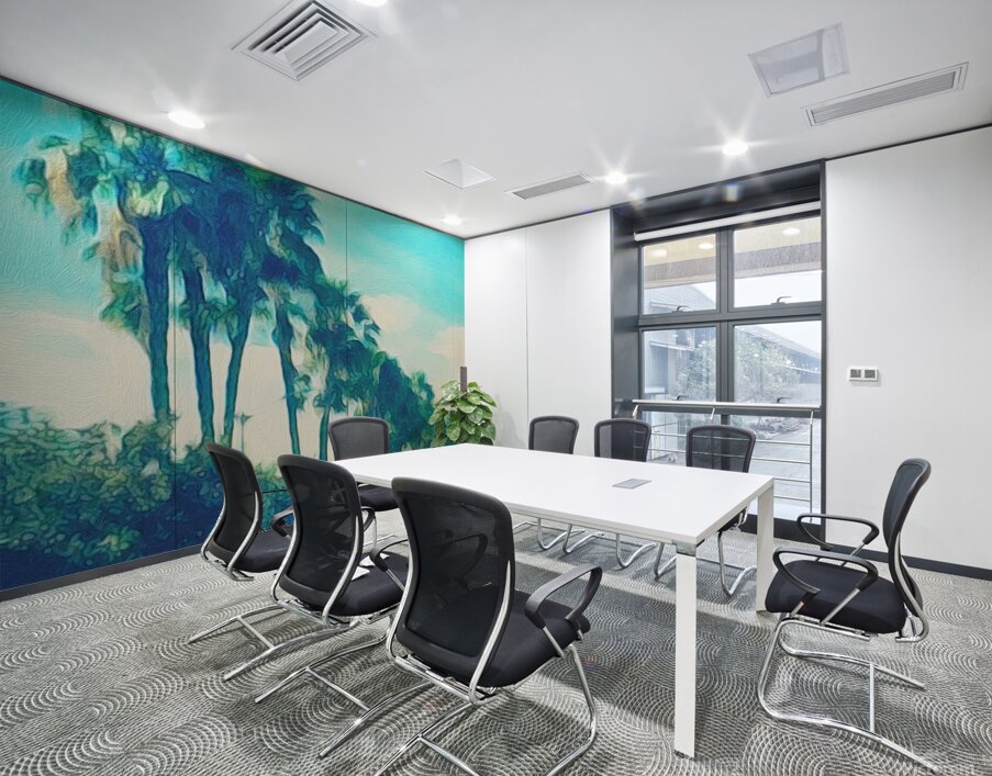 watercolor palm trees Wall Printing