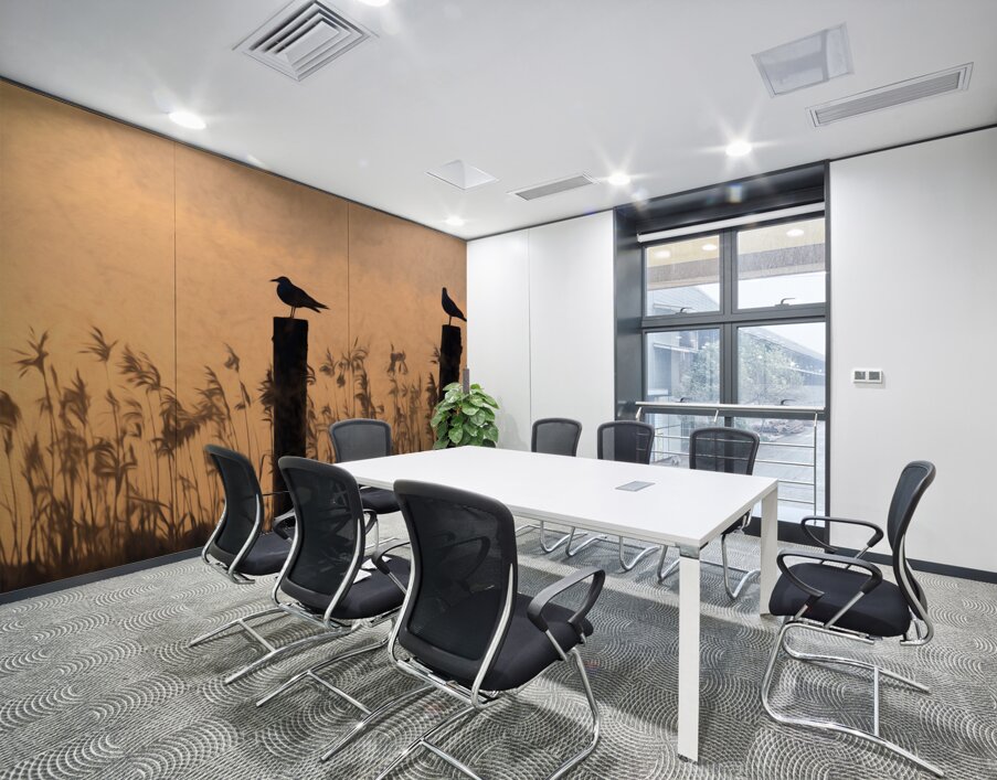 Lake Pontchartrain Seagulls Silhouette Perched on Piling Poles Wall Printing