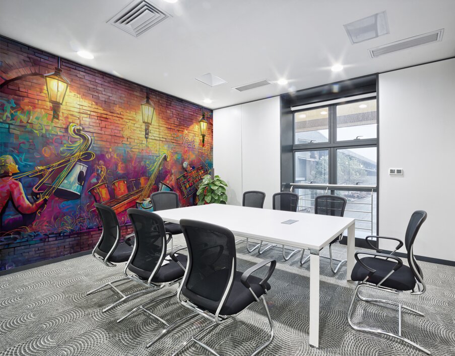 Graffiti Mural Making Music Wall Printing