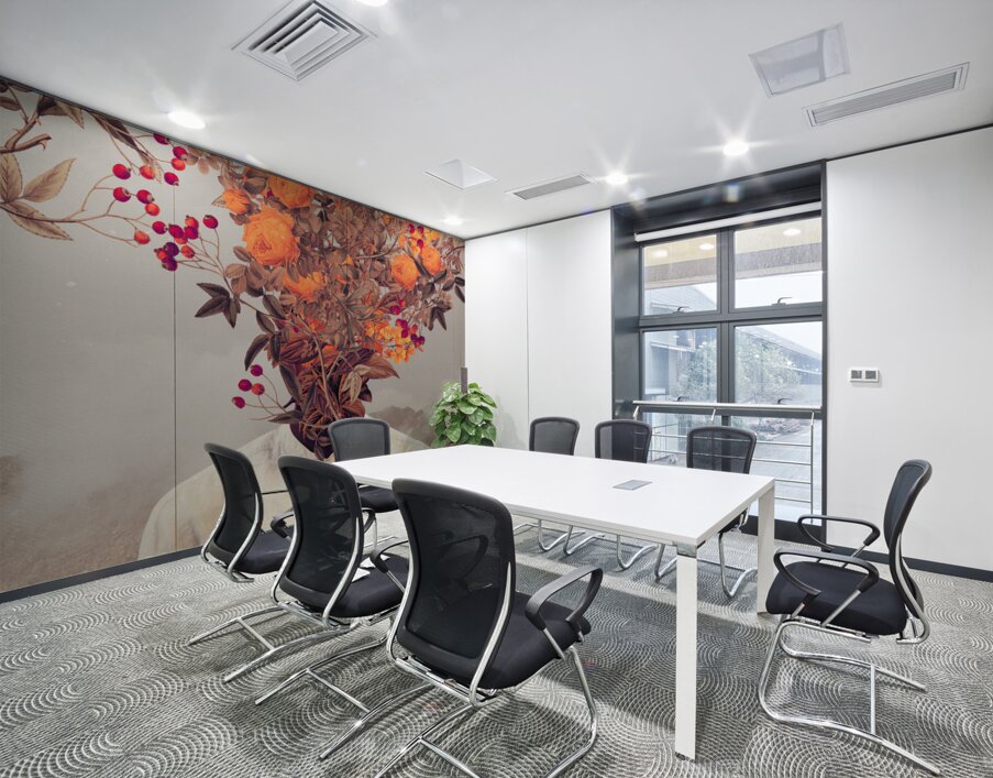 Bright Bloom Wall Printing