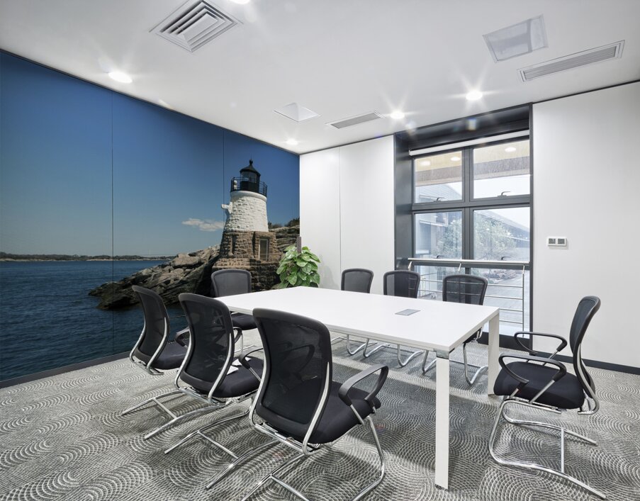 Castle Hill Lighthouse on Narragansett Bay in Rhode Island Wall Printing