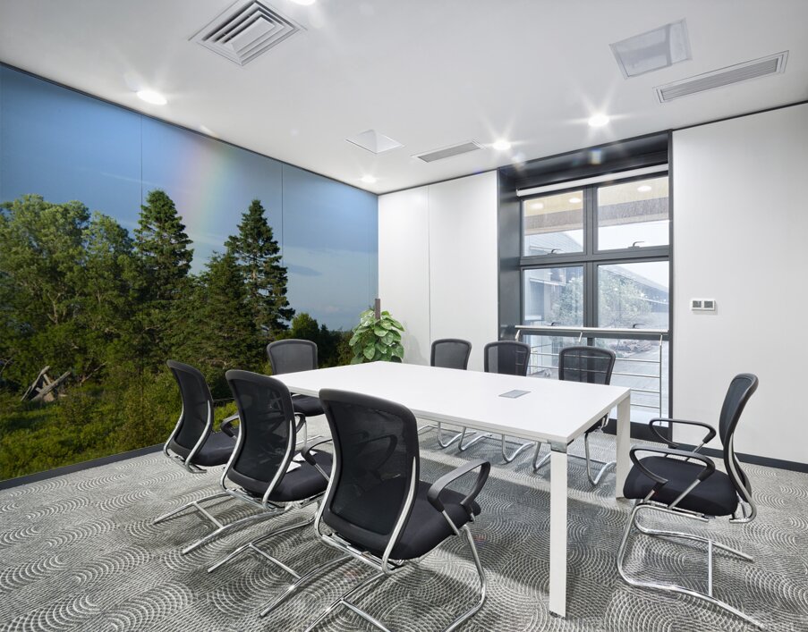 Rainbow by Old Truck in Field in Northern Maine Wall Printing
