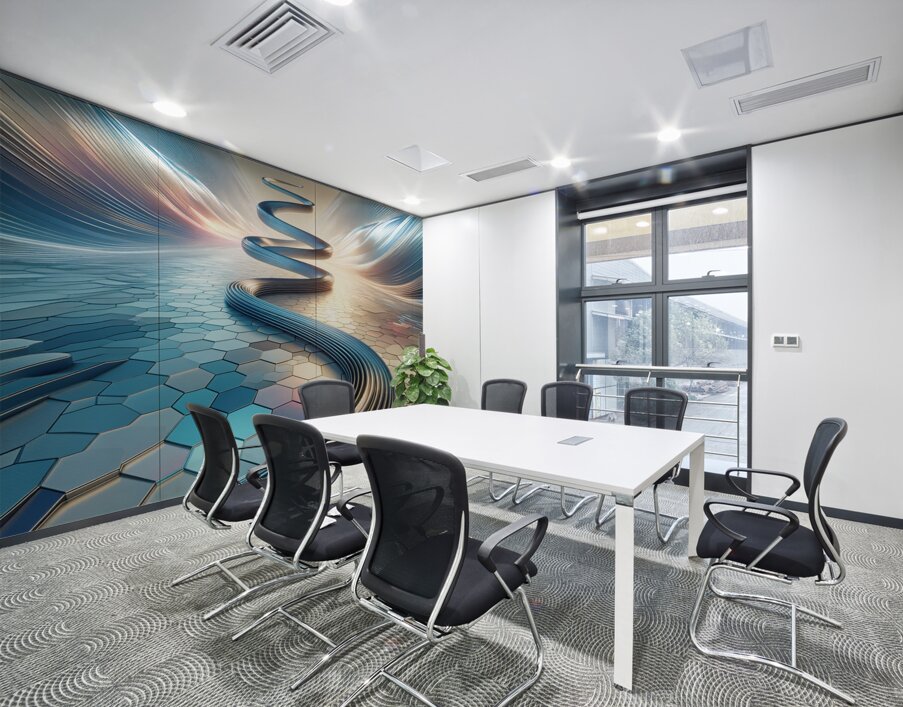 Spiriling Futurity Wall Printing