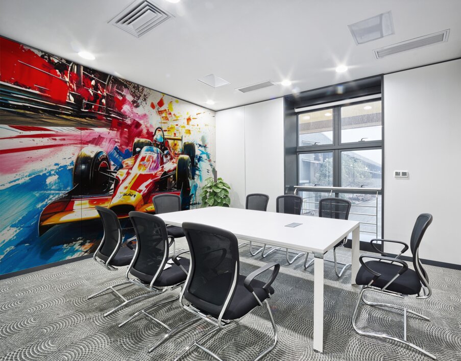 Auto Racing 3D Wall Printing