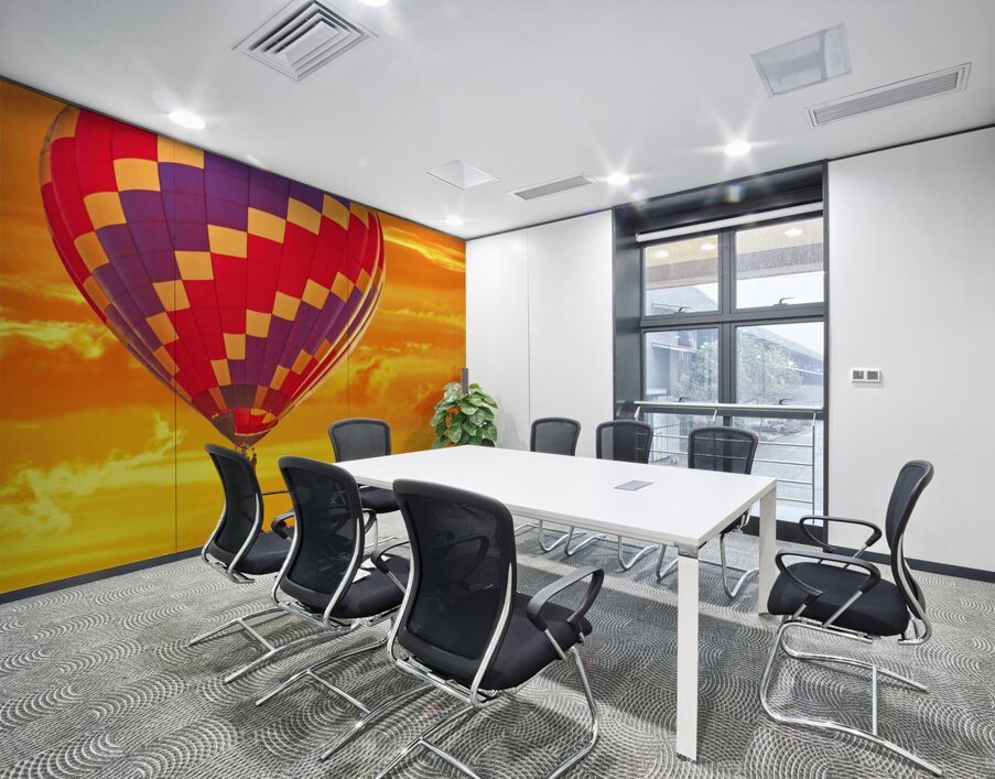 Hot Air Balloon at Sunset Wall Printing