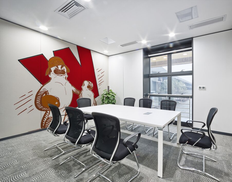 Benny and Beulah Wisconsin Badger Art Wall Printing