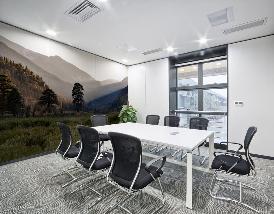 Beaming Peaks Wall Printing