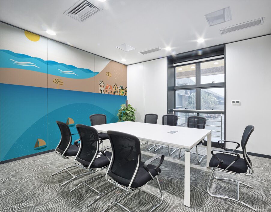 coast beach sea water mountains Wall Printing