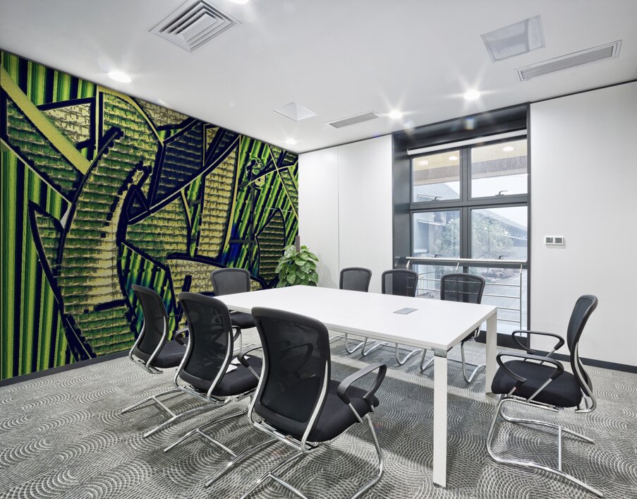 Roller Coasterish Blades of Grass Wall Printing