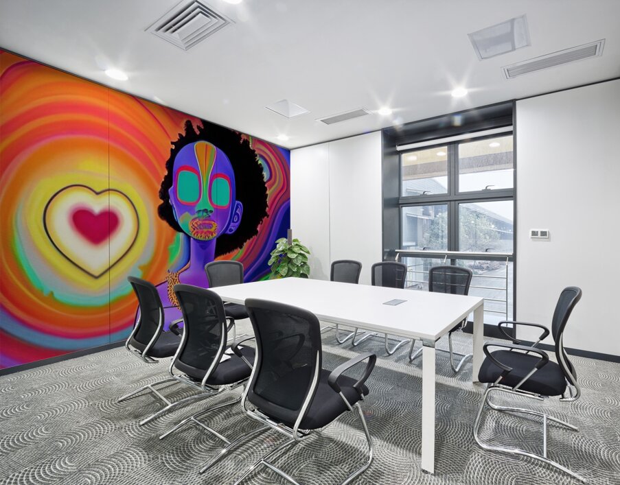 PsychodelicIndigoKid  1 Wall Printing