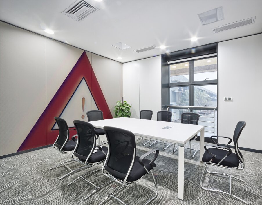 Altered Caution Wall Printing