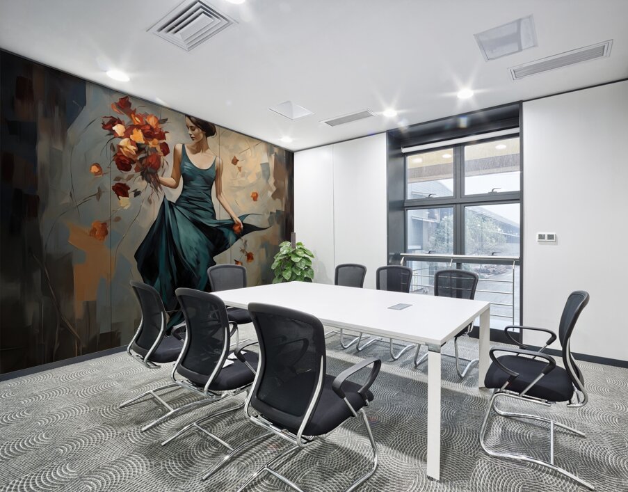 Her Flowers 2 Wall Printing