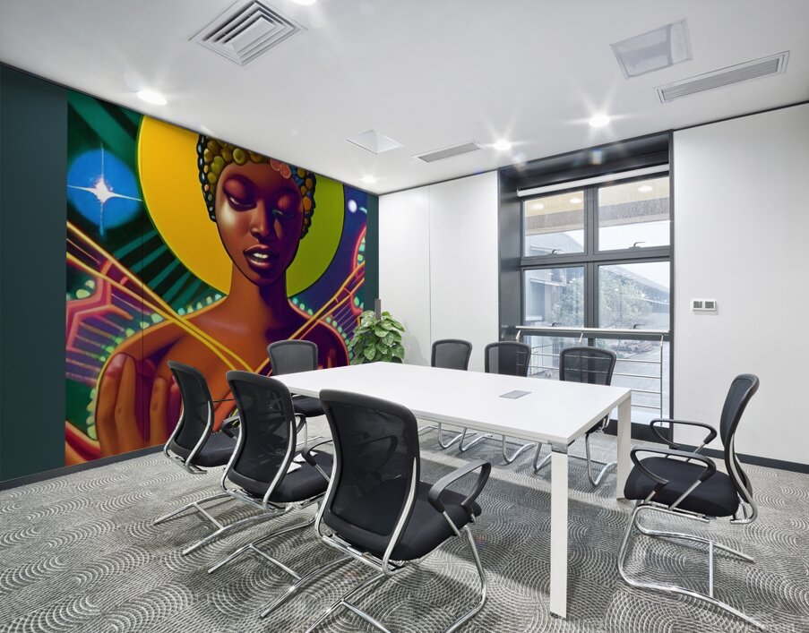 THE BLACK WOMB MAN EARTH AURUA 6 Wall Printing