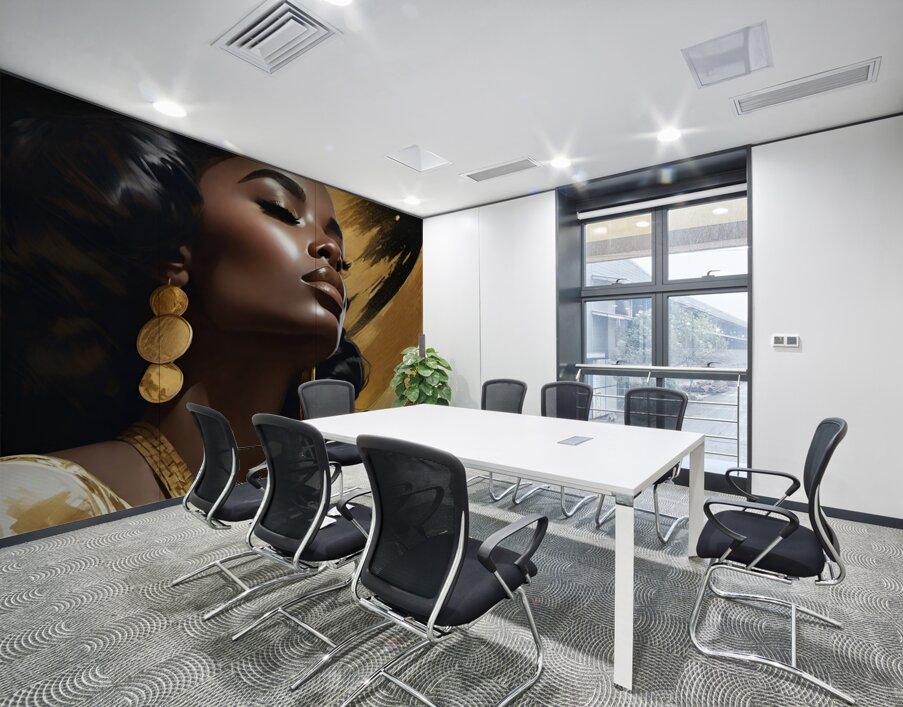 Gold and black 14 Wall Printing