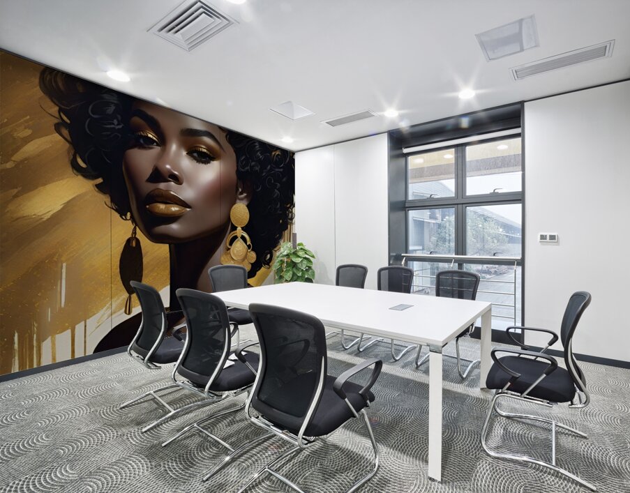 Gold and black 15 Wall Printing