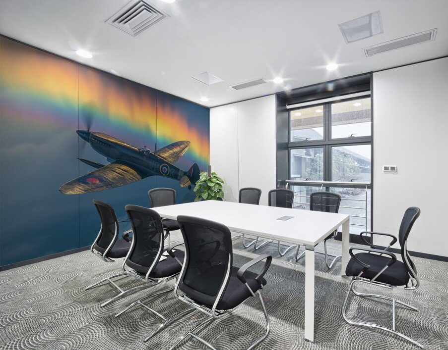 yakynuka A Spitfire passing through a Rainbow cre Wall Printing