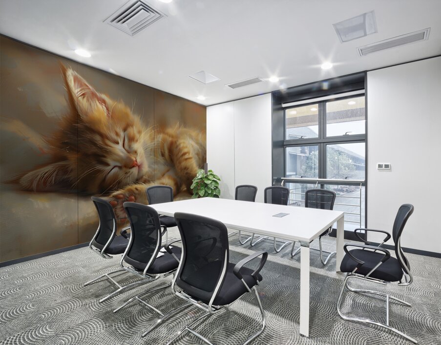 Cute Kitten Realistic Painting23 Wall Printing