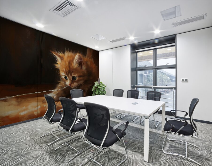 Cute Kitten Realistic Painting20 Wall Printing