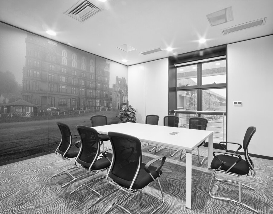 foggy 18th hole st andrews  square 4646 Kilrymont Wall Printing