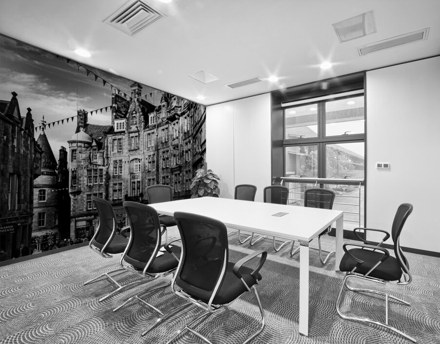 cockburn street old town edinburgh  square 4671 C Wall Printing