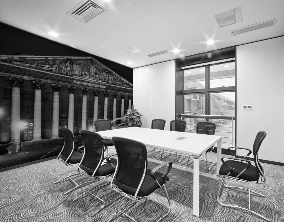 assemblee nationale building at night  panoramic Wall Printing