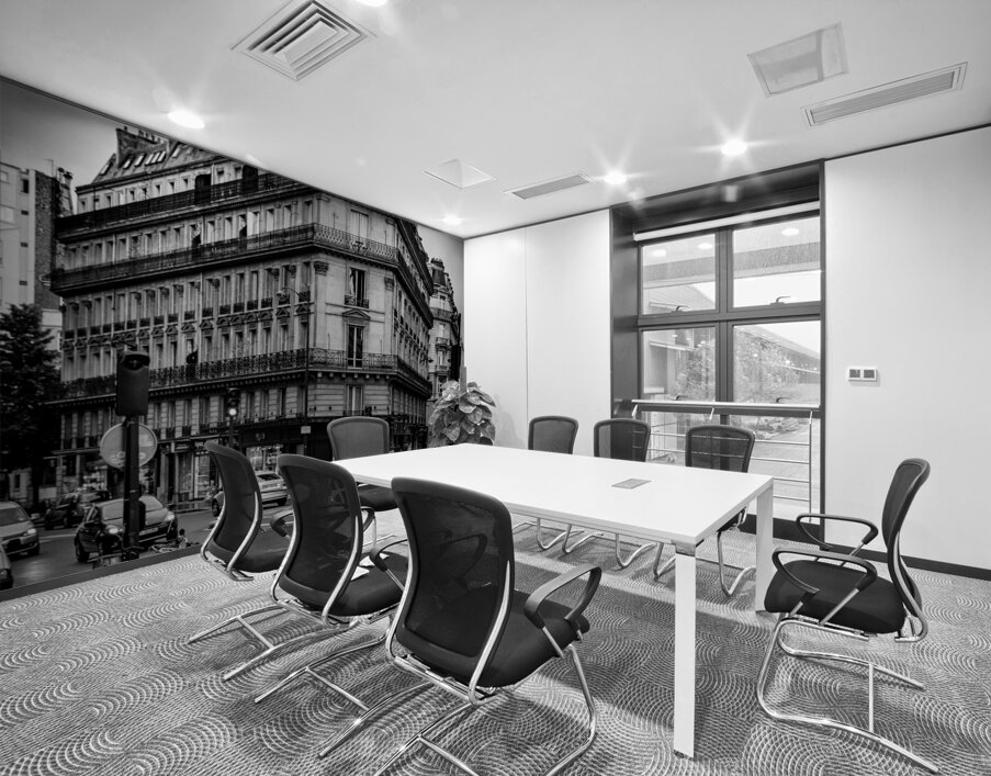 classic paris apartment building  vertical 2451 L Wall Printing