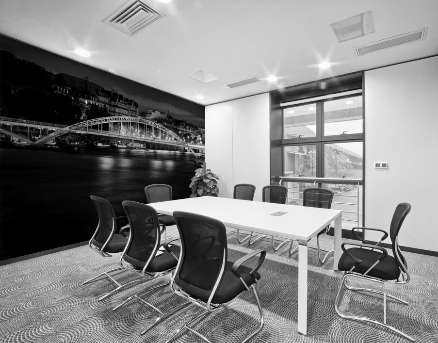 pedestrian bridge over river seine  horizontal 24 Wall Printing