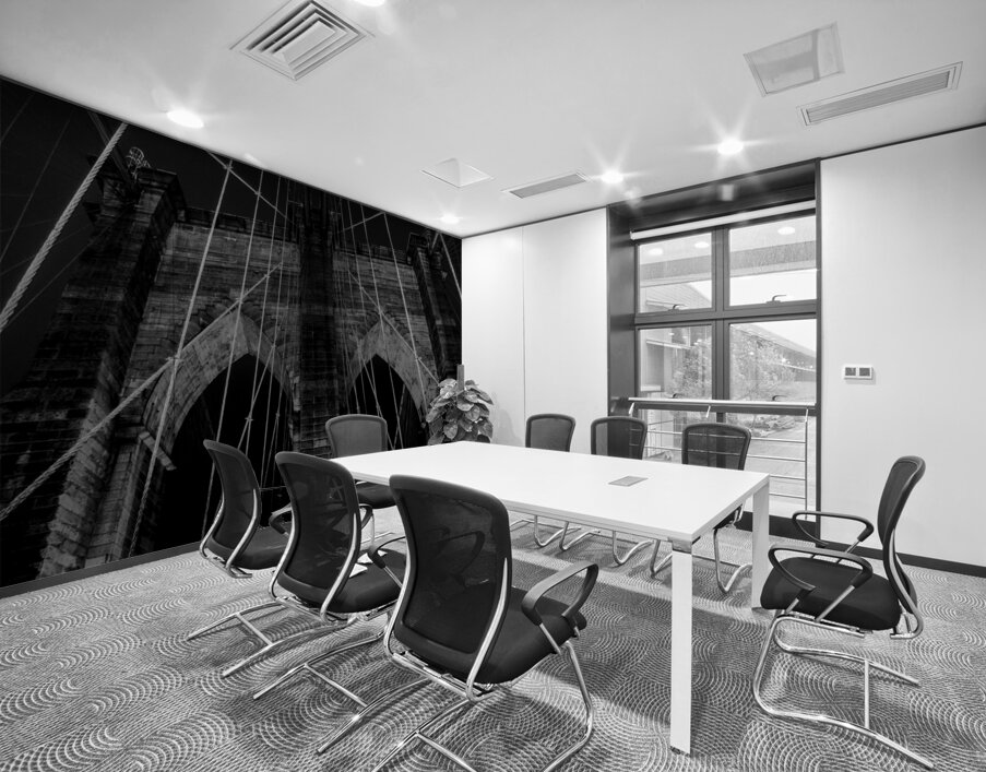 cable web brooklyn bridge night  horizontal 390 W Wall Printing