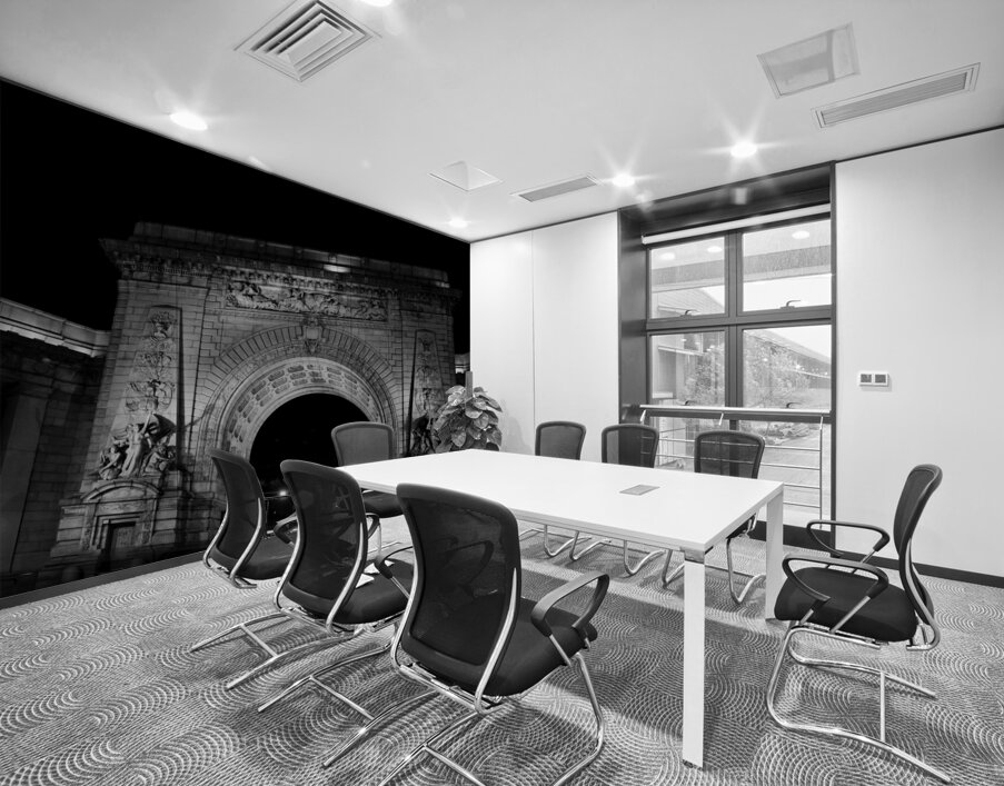 manhattan bridge arch grand entrance  square 1407 Wall Printing