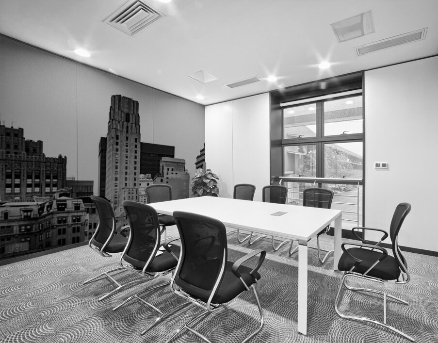 old bulidings manhattan financial district  panor Wall Printing