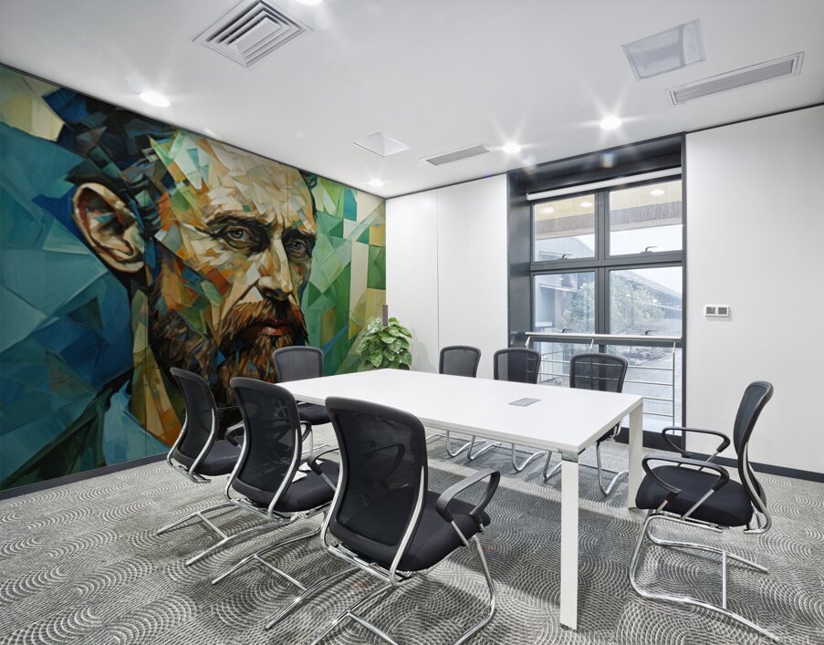 Cubist Consciousness  Wall Printing