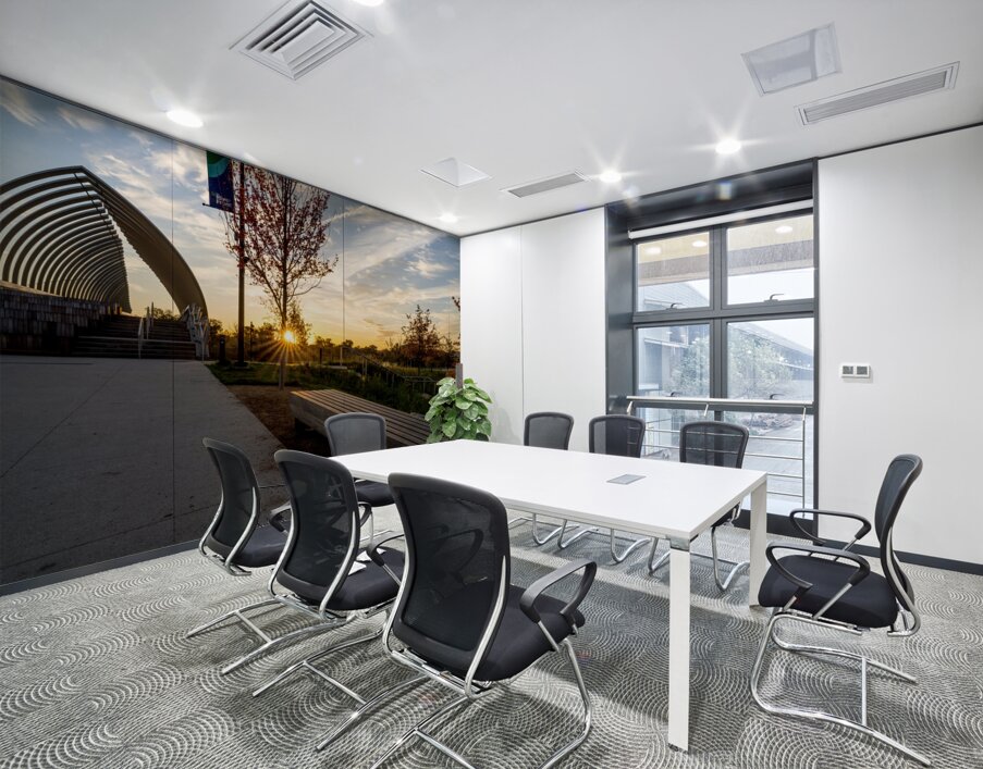Sunrise Bench View Of Farnam Pier Wall Printing