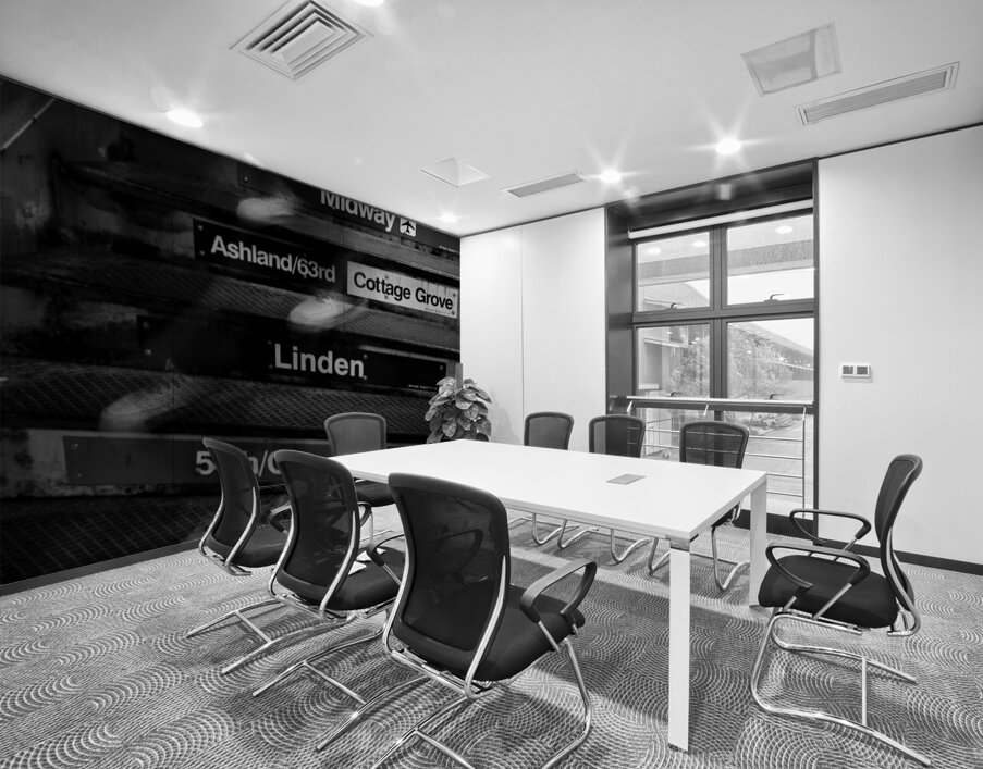 chicago L train steps  vertical 1187 Cermak 13k.j Wall Printing