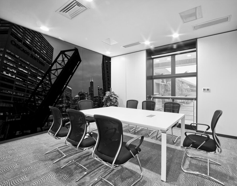 chicago skyline from kinzie street bridge  horizo Wall Printing